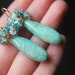 ON HOLD. Turquoise Drop Earrings. Cluster Earrings. Handmade Jewelry. Amazonite Earrings. Large Statement Earrings. Bright Summer Jewelry.