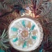 Large Indent Vintage Christmas Ornament Glass Indent