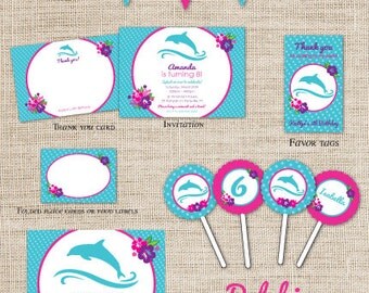 Popular items for dolphin party on Etsy