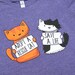 Large Ladies Rescue Cat Purple T-shirt