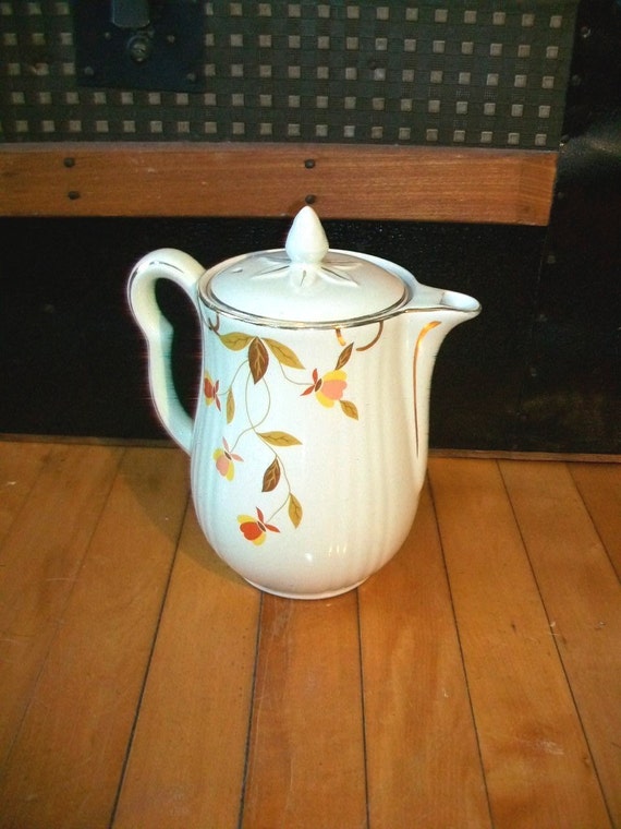 Autumn Leaf Coffee Pot Jewel Tea Co. 1940s