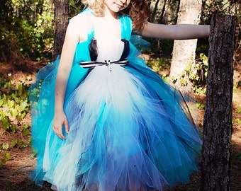 Alice In Wonderland Halloween Costume - Alice In Wonderland costume - Birthday Outfit - Tutu Dress - Pageant Costume - Wonderland Dress