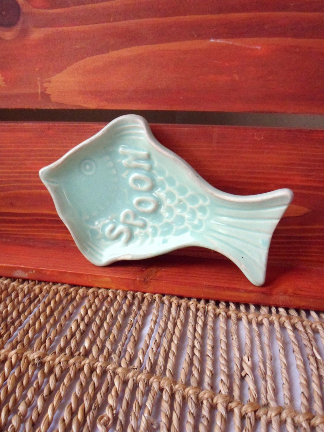 Morton Fish Spoon Rest Green Fish Shaped Spoon by ...