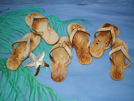 Large Vintage Rustic Rusty Flip Flop Wall Decor Garden Decor Large Vintage Rustic Rusty Flip Flop Wall Decor Garden Decor