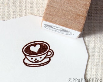 Love coffee Small Rubber Stamp