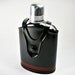 Large Vintage 1980's Black Hunting Hip Flask with Sharing Cup