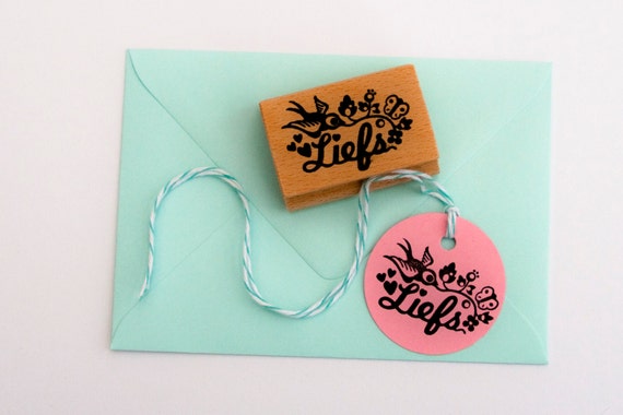 items-similar-to-liefs-rubber-stamp-meaning-with-love-in-dutch-with