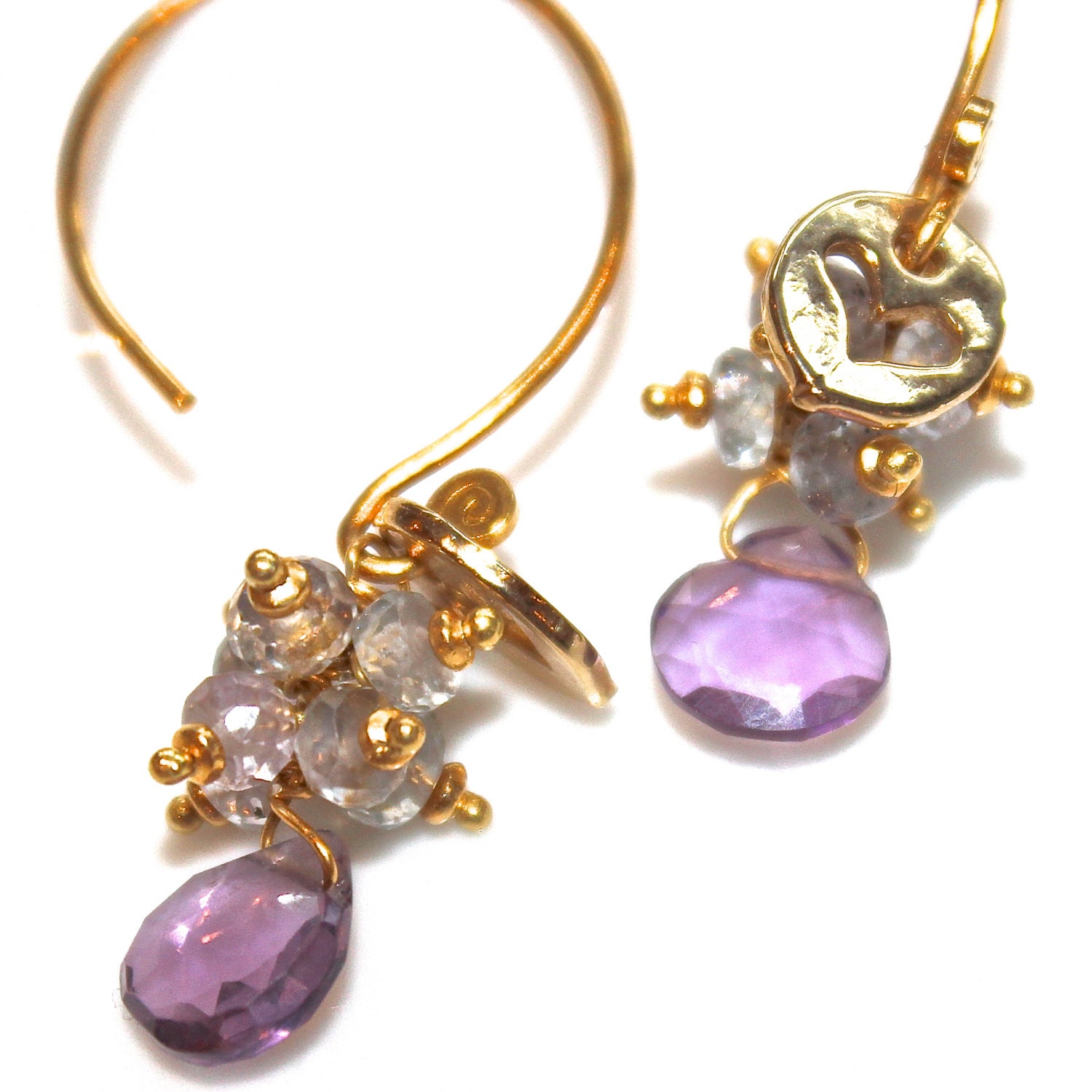 Radiant Orchid Quartz Earrings Quartz Jewelry Purple Earrings