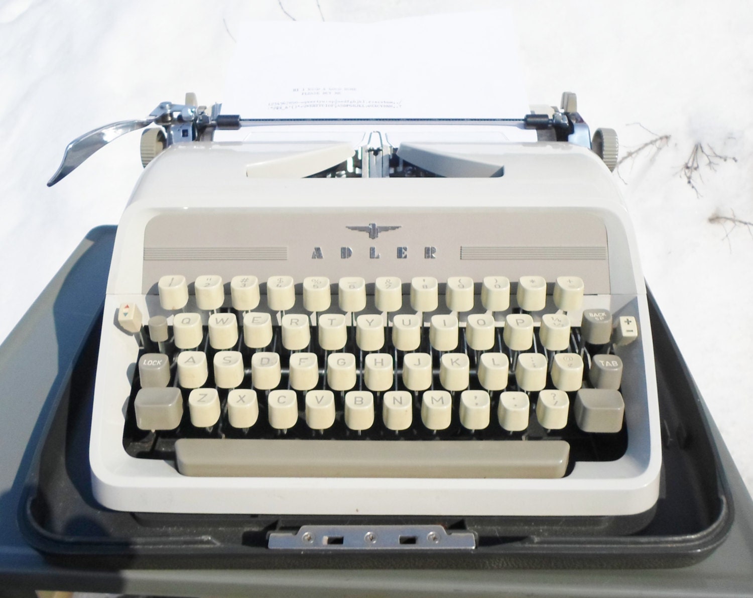 Vintage Adler J3 Manual Typewriter Portable by alsredesignvintage