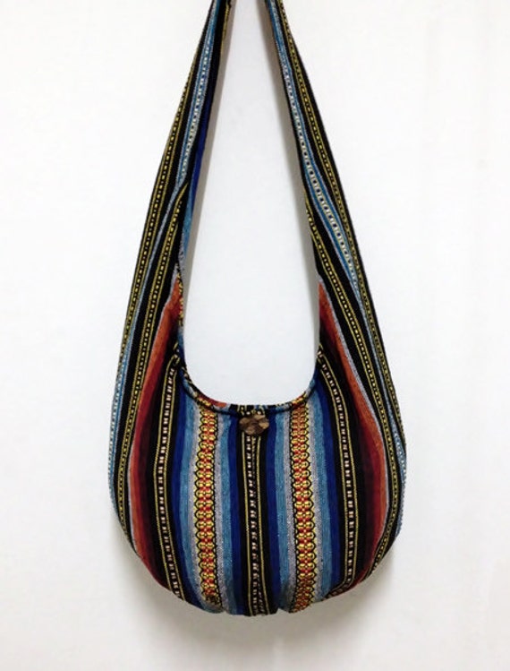 Woven Cotton Bag Hippie bag Hobo bag Boho bag Shoulder bag Sling bag ...