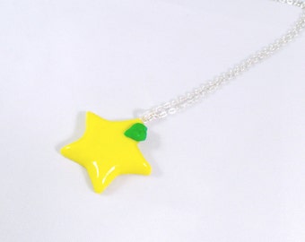 Kingdom Hearts Paopu Fruit Necklace, Cute, Kawaii :D