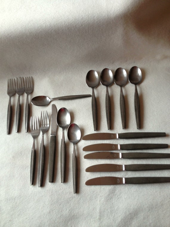 Eldan Stainless Steel Flatware Mid Century Design made in