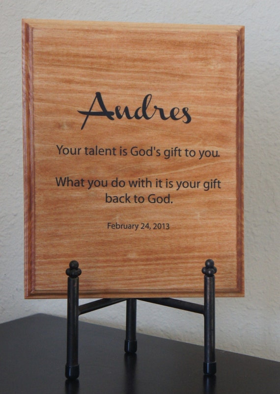 Personalized God's Gift Baptism gift Name & Date for boy