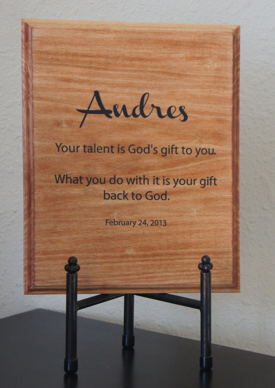 Personalized God's Gift Baptism gift Name & Date for boy
