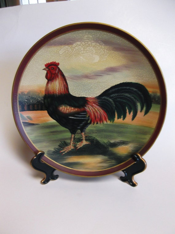 Decorative Rooster Plate