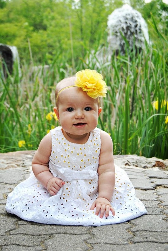 yellow newborn headband