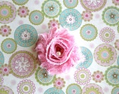 Pink with White polka Dots Shabby Chiffon, toddlers hair clip , girls hair clip, teens & adults hair clip or newborn headband Pink with White polka Dots Shabby Chiffon, toddlers hair clip , girls hair clip, teens & adults hair clip or newborn headband