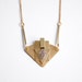 art deco agate druzy necklace