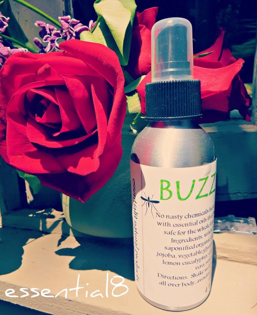 BUZZ OFF Bug Spray Natural Bug Repellent Safe for by myessential8