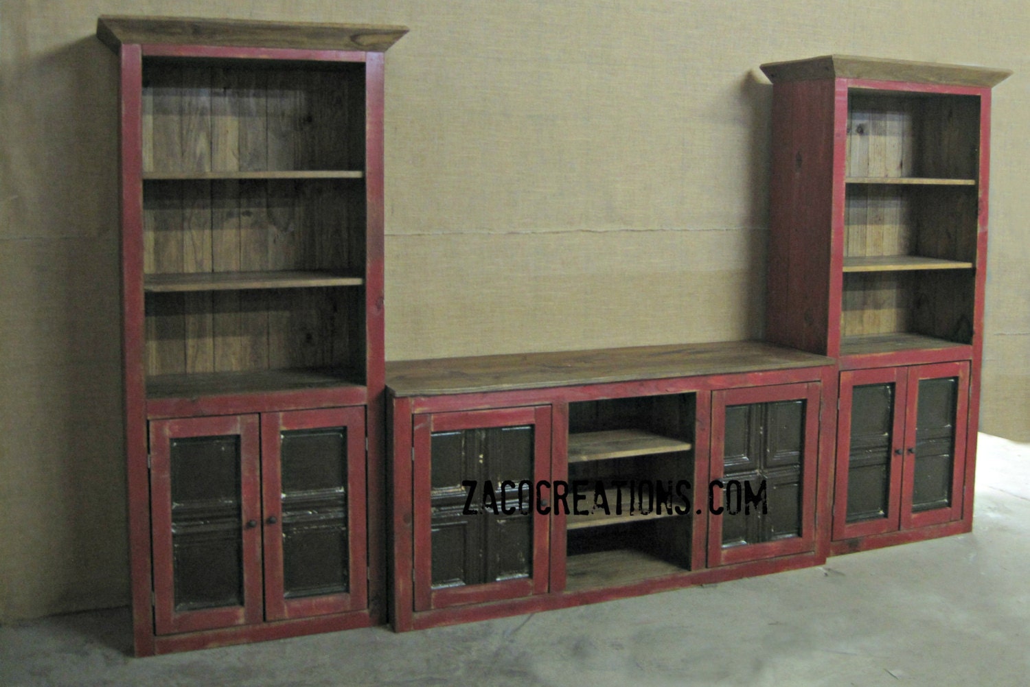 Large Media Center TV Stand with Shelves / Entertaiment Center