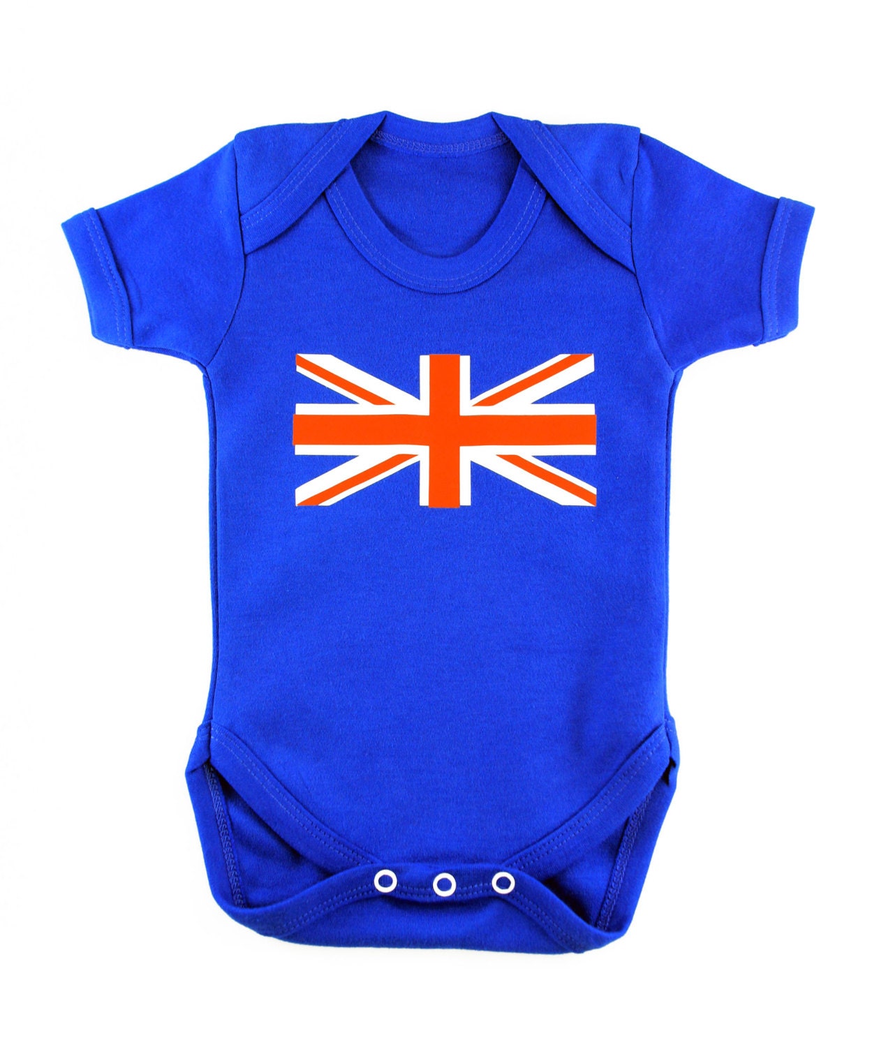 Blue Union Jack Baby Body Suit