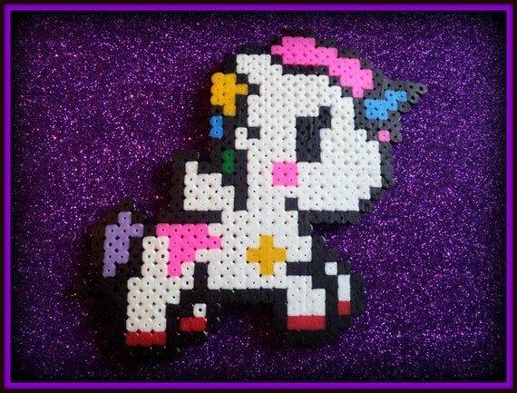 Items similar to Perler beads unicorn magnet on Etsy