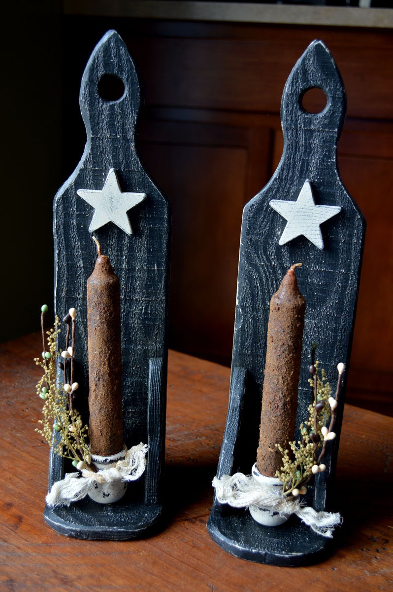 Made to Order Primitive Candle Sconces