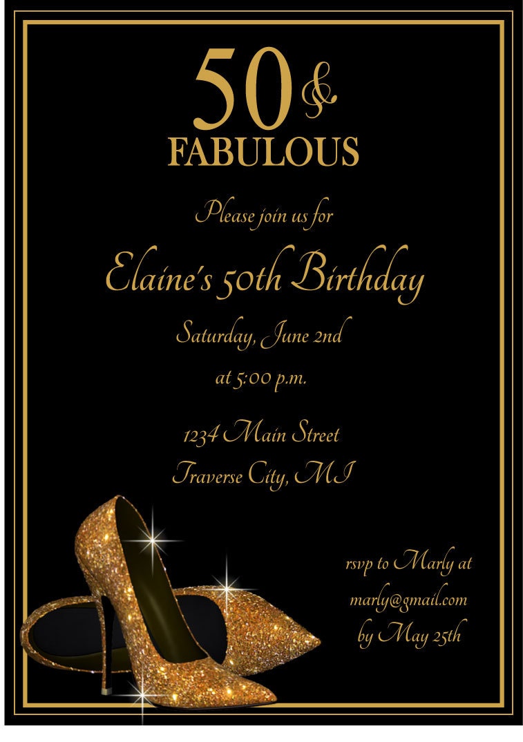 Adult Birthday Party Invitations 1