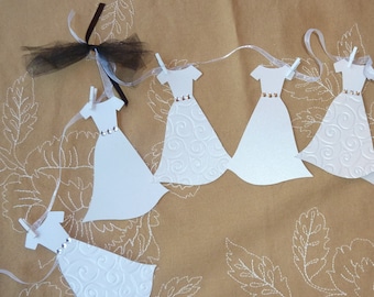 bridal shower favors miniature wedding gowns