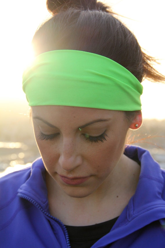 FitHappy Classic Exercise Headband in NEON GREEN by FitHappy