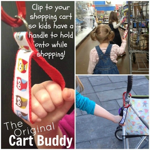 Items similar to Toddler Handle Yellow Stripe Cart Buddy FREE