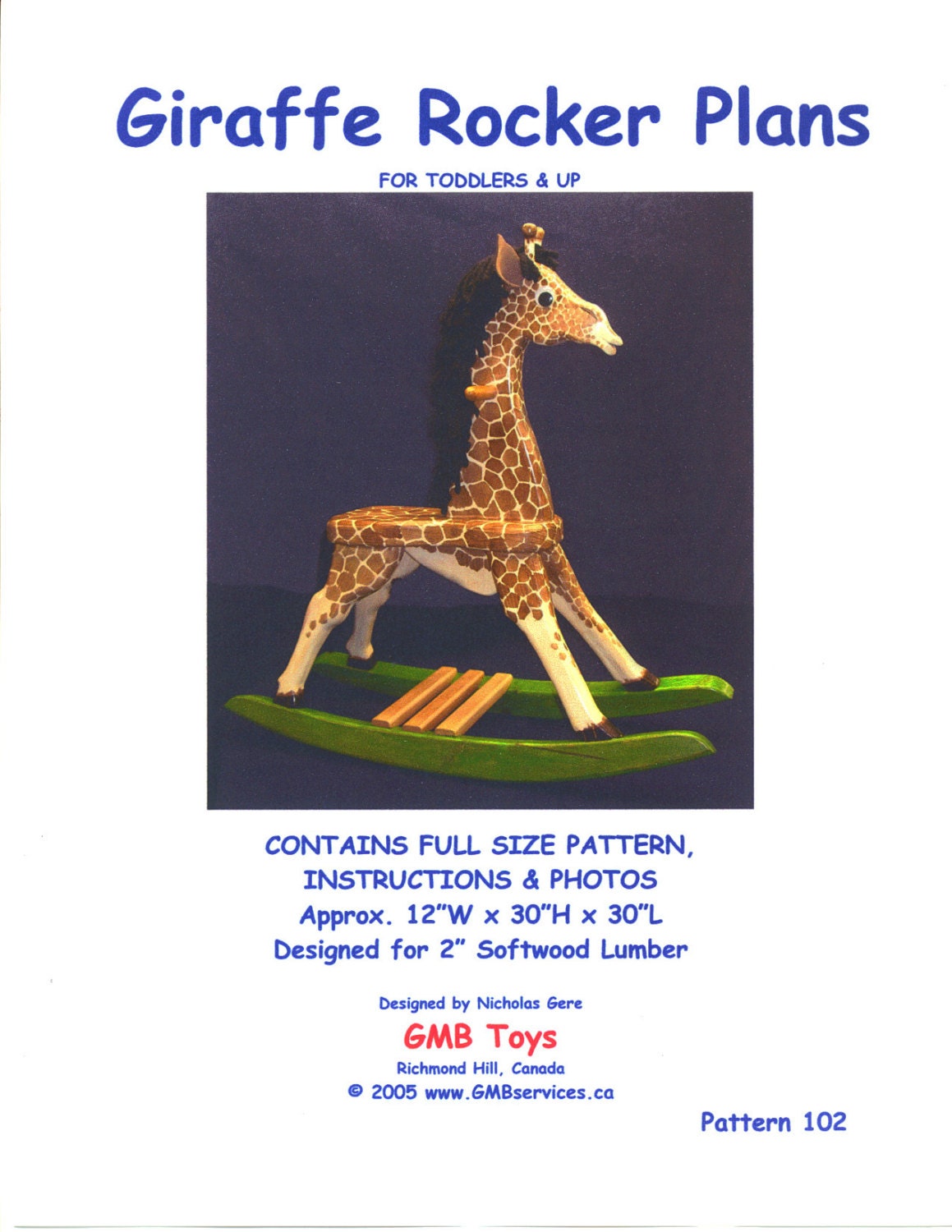 Toddler Rocking Giraffe Woodworking Plans 102 Giraffe Rocker