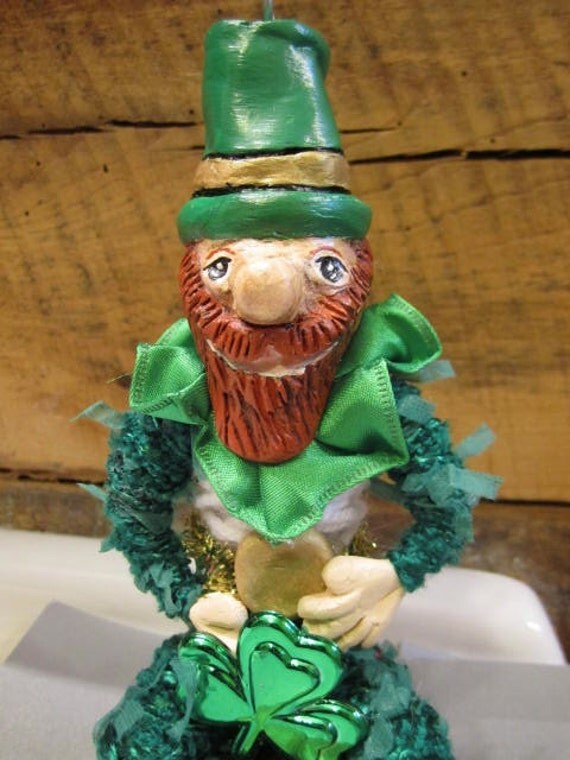 Items similar to Irish Leprechaun Art Doll on Etsy