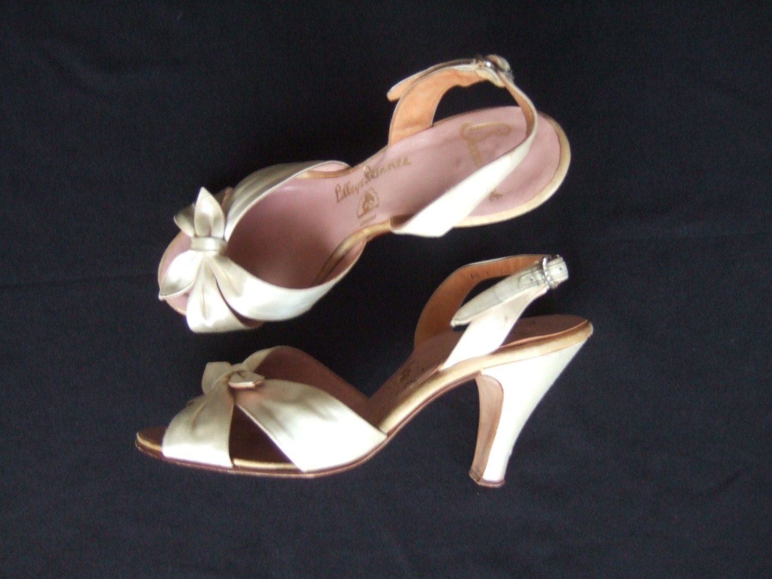 Vintage Ivory Wedding Shoes 2