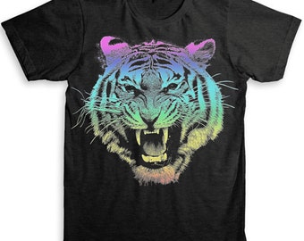 Popular items for tiger tshirt on Etsy