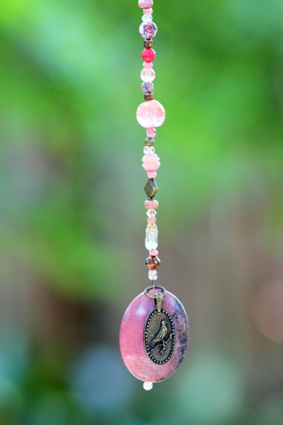 Bird Rear View Car Mirror Dangler Mirror Charm Beautiful