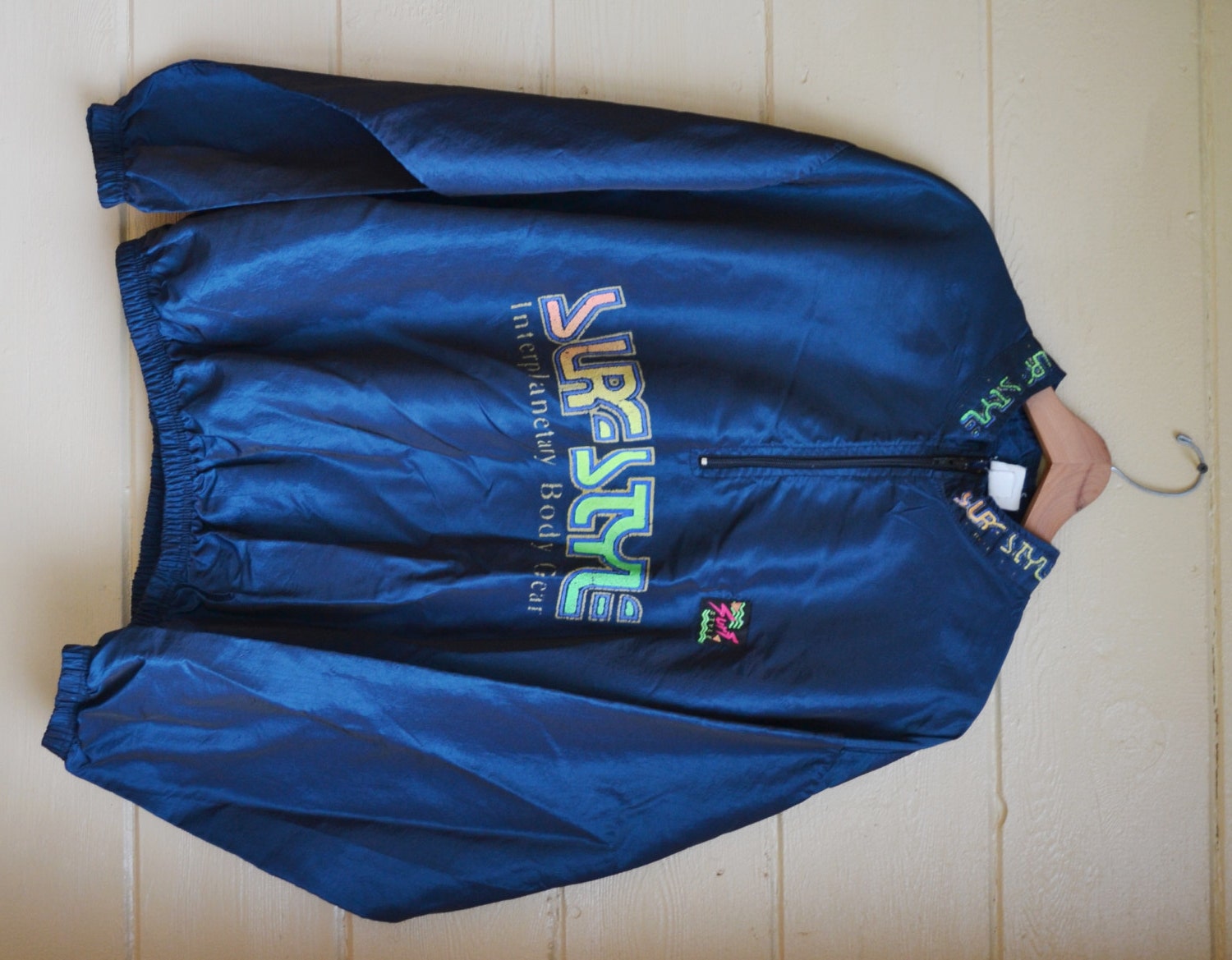 Surf Jacket Surf Style Windbreaker Jacket Blue by founditinatlanta