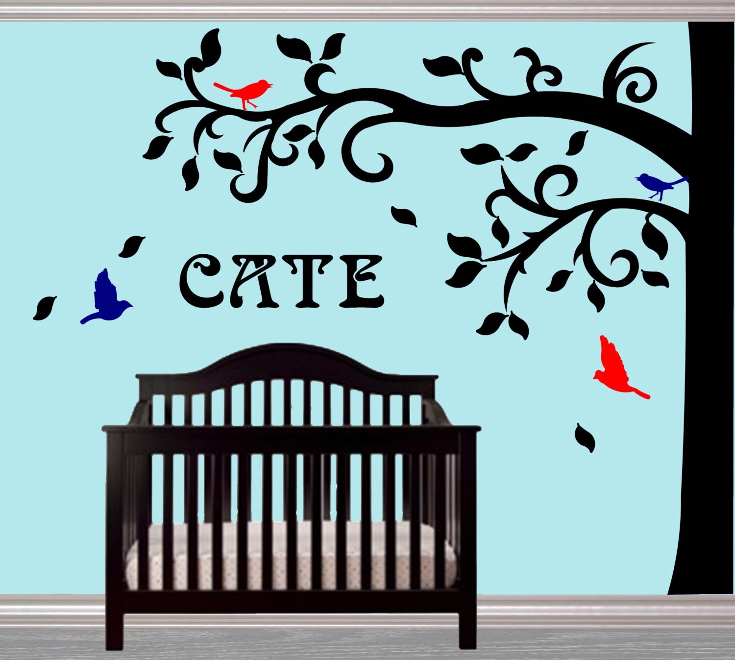 Nursery art Wall art decor Nursery stickersTree wall decal