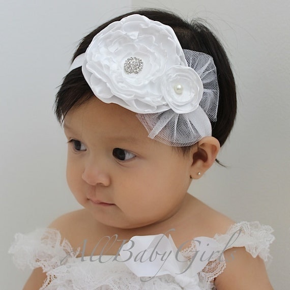white baby headband flower headband baby headbandsbaptism baby flower headband infant headbands baptism by allbabygirls white baby headband flower headband baby headbandsbaptism baby flower headband infant headbands baptism by allbabygirls