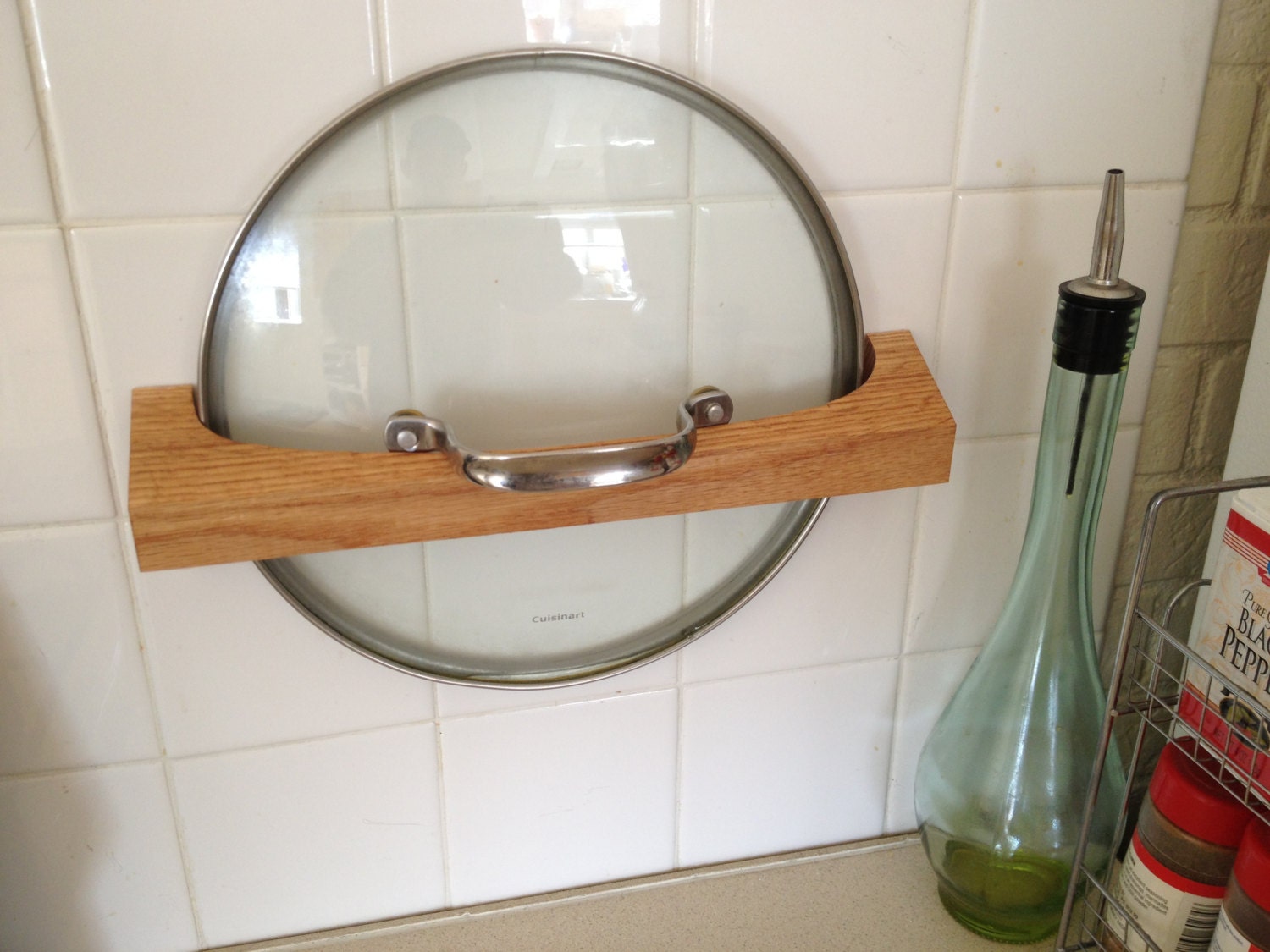 Pot lid holder & kitchen organizer by PoTTop on Etsy