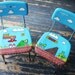 Mario Handpainted Chair Set Pair Video Geekery Nintendo Arcade