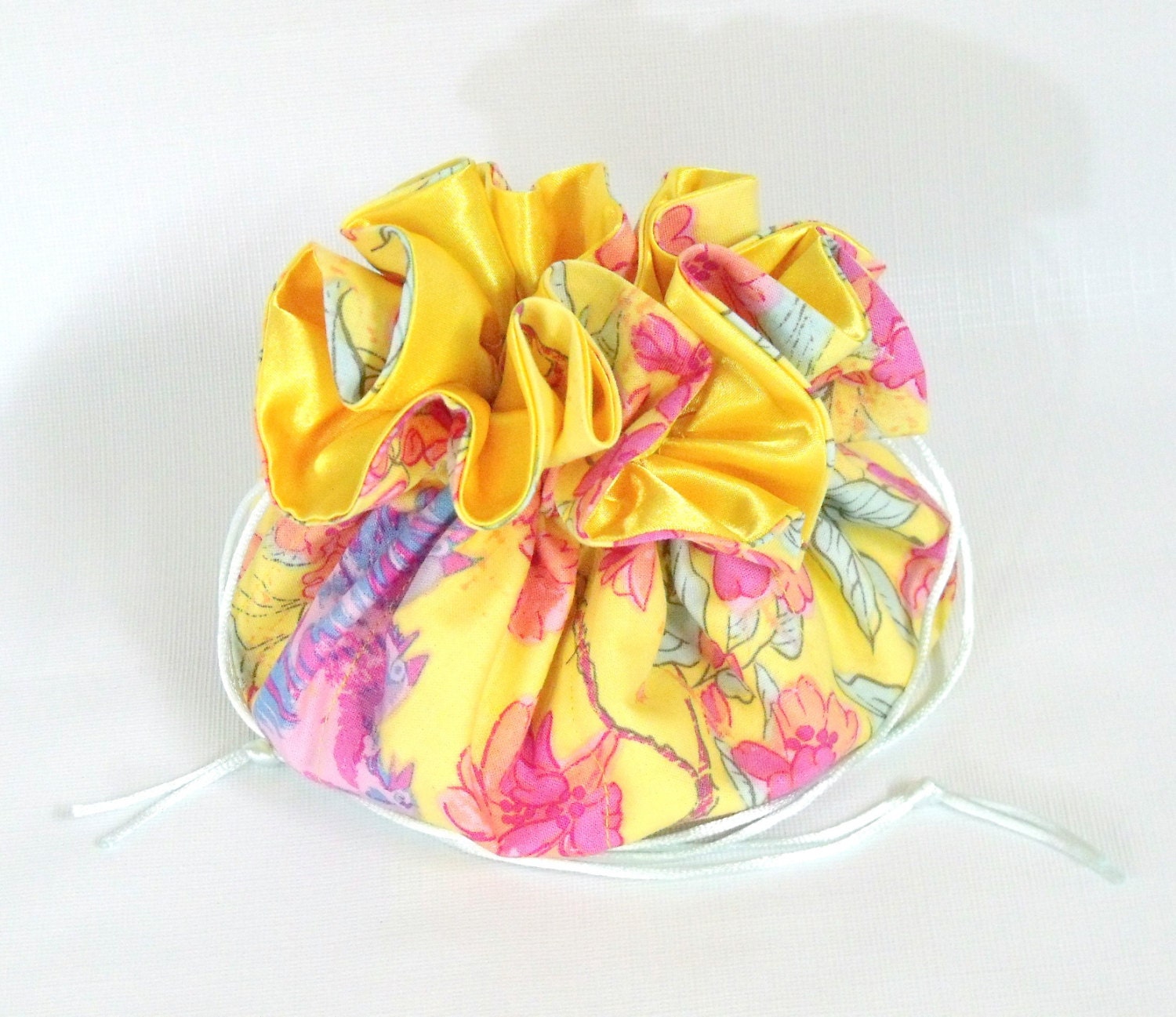 Jewelry Drawstring Travel Bag Tote Pouch Sparrows and