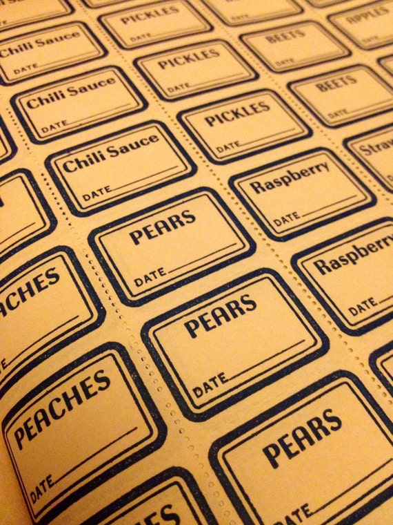 10pcs VINTAGE CANNING LABELS 1940s Neato Paper Ephemera
