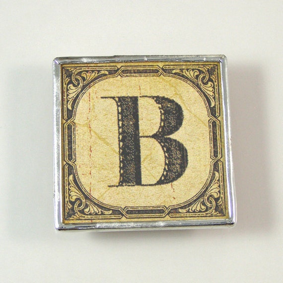 Letter B Initial Magnet By XOHandworks On Etsy