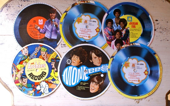 Vintage Cereal Box Records Jackson Five Monkees Archies