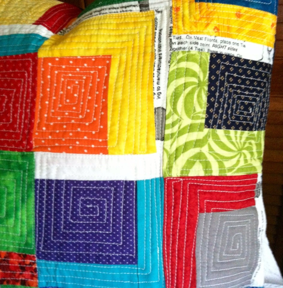 Modern Quilted Pillow Cover Cushion Cover Log