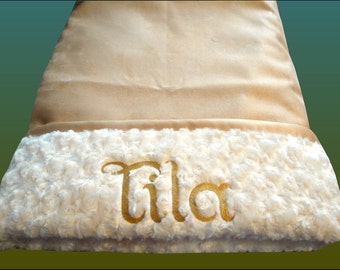 Snuggle Sack for dogs -12" x 15" - Down Alternative - Includes Embroidered Personalization