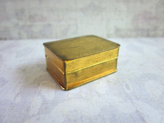 Vintage Brass Volupte Pill Box by 5and10vintage on Etsy