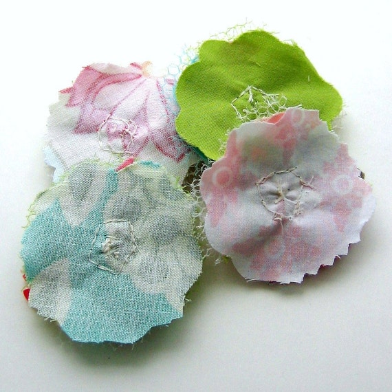 Fabric Flowers Flower Appliques Flower Embellishments