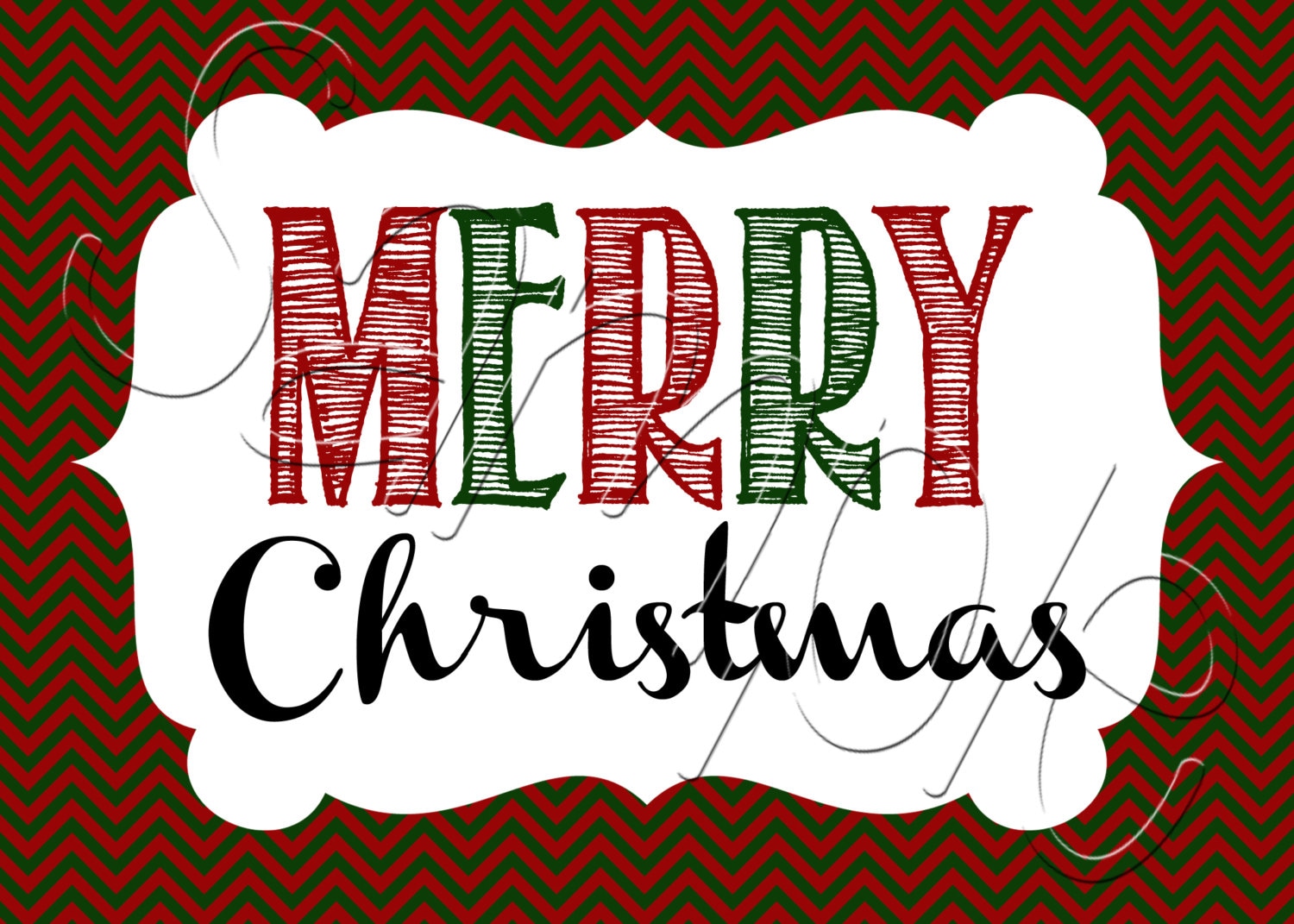 Merry Christmas Words Printable